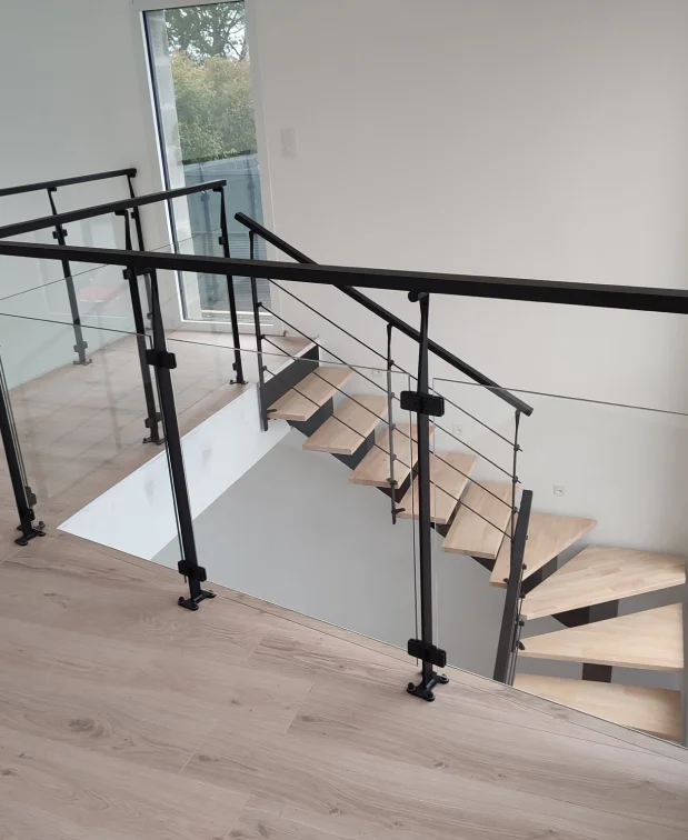 M3x Escalier Quart Tournant La Chapelle Sur Erdre Pose De Garde Corps